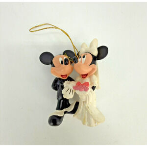 Disney Mickey And Minnie Mouse Bride and Groom Ornament